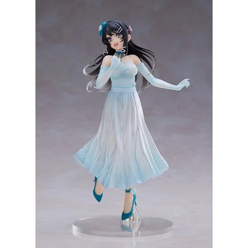 TAITO Rascal Does Not Dream of Bunny Girl Senpai Mai Sakurajima Party Dress Version Coreful Statue